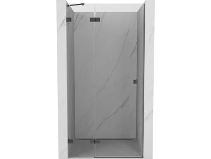 Mexen Lunar ľavé otočné sprchové dvere 85 cm, transparentné, pištoľový kov - 834-085-000-95-00-L