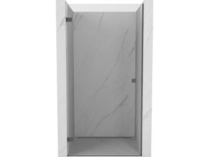 Mexen Lunar-B Otočné ľavé sprchové dvere 80 cm, transparentné, pištoľový kov - 832-080-000-95-00-L