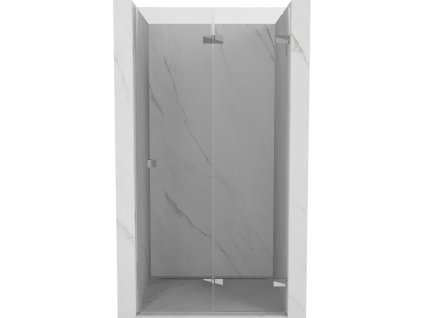 Mexen Lunar-F pravé skladacie sprchové dvere 75 cm, priehľadné, chróm - 836-075-000-01-00-P