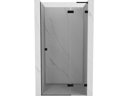 Mexen Lunar L Otočné pravé sprchové dvere 120 cm, transparentné, čierne - 834L-120-000-70-00-P