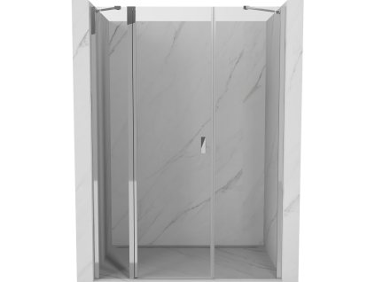 Mexen Mist Otočné sprchové dvere 120 cm, priehľadné, chróm - 8A4-120-001-01-00