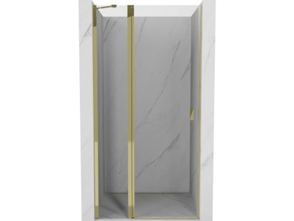 Mexen Mist výklopné sprchové dvere 80 cm, transparentné, zlaté - 8A4-080-000-50-00