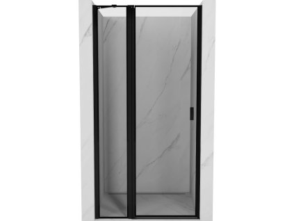 Mexen Mist ľavé otočné sprchové dvere 75 cm, čierny rám - 8A4-075-000-70-70-L