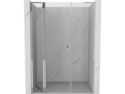 Mexen Mist L Otočné sprchové dvere 150 cm, priehľadné, chróm - 8A4L-150-001-01-00