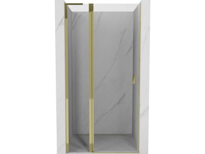 Mexen Mist L Otočné sprchové dvere 95 cm, transparentné, zlaté - 8A4L-095-000-50-00