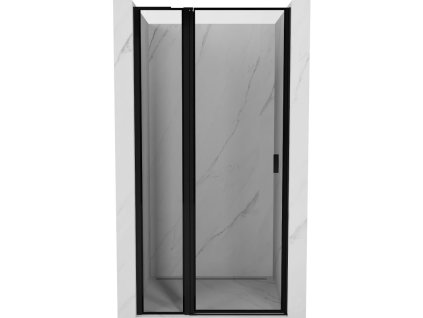 Mexen Mist L výklopné ľavé sprchové dvere 110 cm, čierny rám - 8A4L-110-000-70-70-L