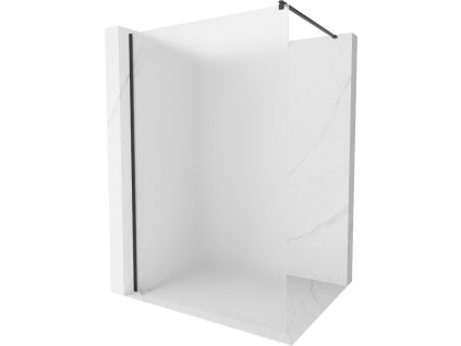 Mexen Kioto sprchová zástena 70 x 200 cm, sklo námraza, 8 mm, čierna - 800-070-101-70-30