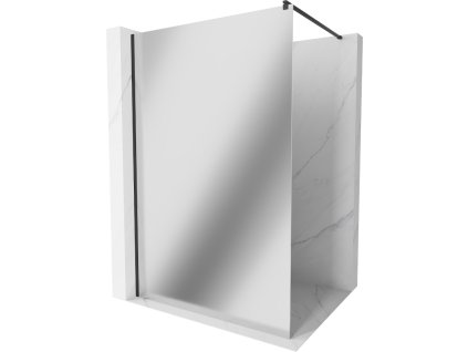 Mexen Kioto sprchová zástena 70 x 200 cm, sklo zrkadlo, 8 mm, čierna - 800-070-101-70-50