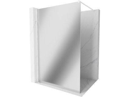 Mexen Kioto sprchová zástena 90 x 200 cm, sklo zrkadlo, 8 mm, biela - 800-090-101-20-50