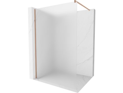 Mexen Kyoto sprchová stena 70 x 200 cm, matná 8 mm, brúsená meď - 800-070-101-65-30