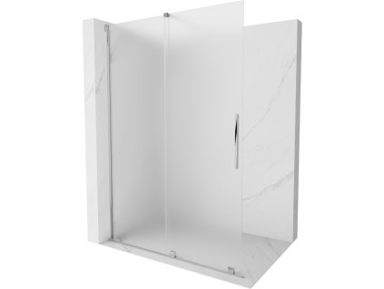 Mexen Velar predlžovacia sprchová stena 140 x 200 cm, mráz 8 mm, chróm - 871-140-000-33-01