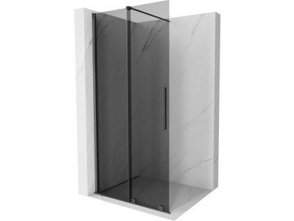 Mexen Velar zasúvacia sprchová stena 70 x 200 cm, 8 mm grafit, pištoľovo šedá kartáčovaná - 871-070-000-43-66