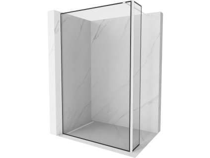 Mexen Kyoto sprchová stena 90 x 30 cm, čierny vzor, biela - 800-090-212-20-70-030