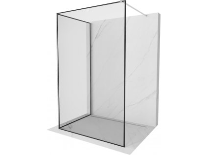 Mexen Kioto sprchová stena 120 x 70 cm, čierny dizajn, chróm - 800-120-212-01-70-070