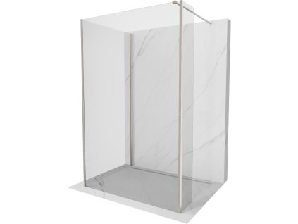Mexen Kyoto sprchová stena 95 x 90 x 30 cm, transparentná, brúsený nikel - 800-095-090-221-97-00-030