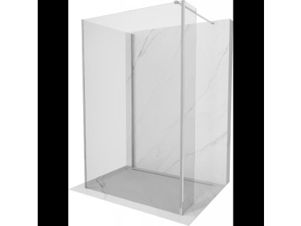 Mexen Kioto sprchová stena 135 x 100 x 40 cm, transparentná, chróm - 800-135-100-221-01-00-040