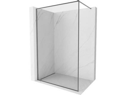 Mexen Kioto-F sprchová stena s rámom 60 x 202 cm, priehľadná 8 mm, pištoľový kov - 800-060-104-95-00