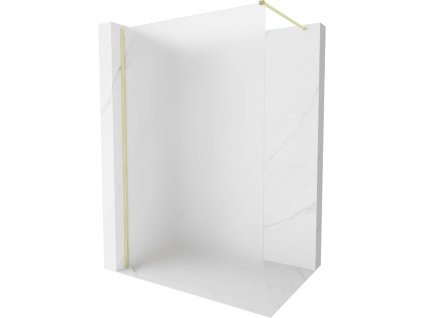 Mexen Kioto-X sprchová stena 110 x 200 cm, matná 10 mm, brúsené zlato - 800-110-101-55-30-X