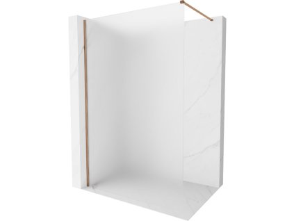 Mexen Kioto-X sprchová stena 50 x 200 cm, mráz 10 mm, ružové zlato - 800-050-101-60-30-X