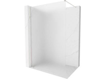 Mexen Kioto-X sprchová stena 100 x 200 cm, matná 10 mm, matný nikel - 800-100-101-97-30-X