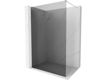 Mexen Kioto-X sprchová stena 140 x 200 cm, grafit 10 mm, matný nikel - 800-140-101-97-40-X