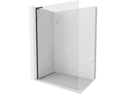 Mexen Kioto-X L sprchová stena 110 x 200 cm, priehľadná 10 mm, čierna - 800-110-107-70-00-X