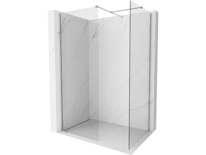 Mexen Kioto-X sprchová stena 160 x 80 cm, priehľadná 10 mm, chróm - 800-160-202-01-00-080-X