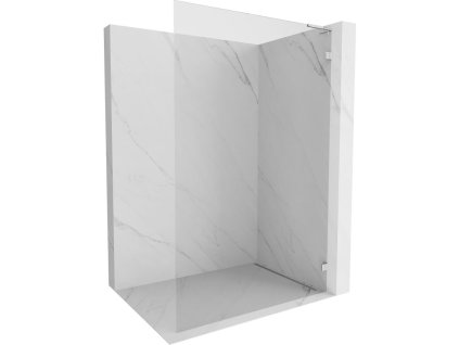 Mexen Lunar L sprchová stena pravá 110 x 200 cm, priehľadná 8 mm, chróm - 830L-110-000-01-00-P