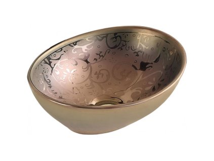 Mexen Elza umývadlo na dosku 40 x 33 cm, zlaté - 21014053