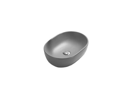 Mexen Viki umývadlo na dosku 48 x 35 cm, svetlošedé matné - 21054861