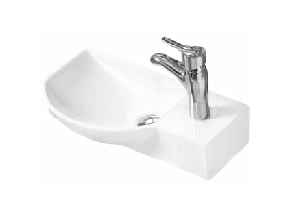 Mexen Hugo umývadlo na dosku ľavé 45 x 24 cm, biele - 21254500L