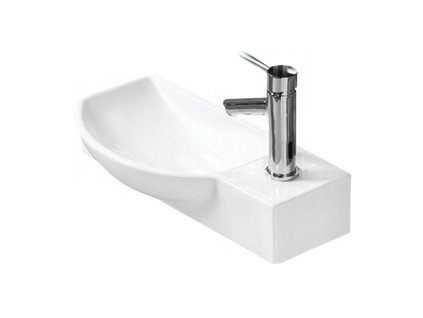 Mexen Hugo umývadlo na dosku ľavé 50 x 23 cm, biele - 21255000L