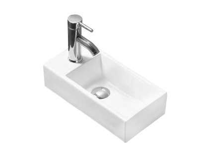 Mexen Inez umývadlo na dosku pravé 41 x 21 cm, biele - 21484000R