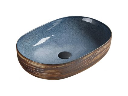 Mexen Agota umývadlo na dosku 58 x 40 cm, modré - 22025866