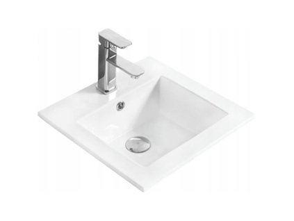 Mexen Stella umývadlo zapustené do dosky 41 x 41 cm, biele - 25454100