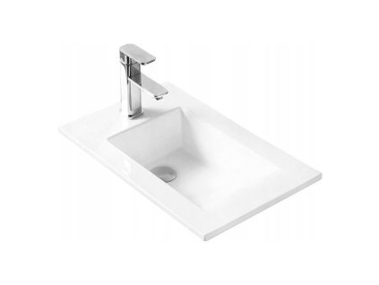 Mexen Alir umývadlo zapustené do dosky 34 x 55 cm, biele - 25503400