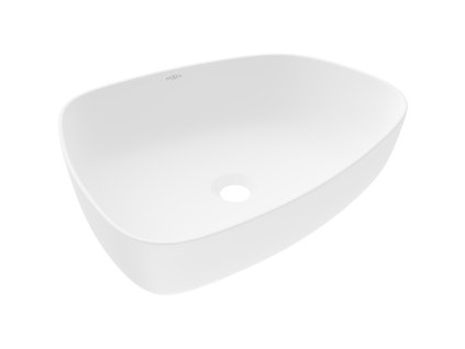 Mexen Ono konglomerátové umývadlo na dosku 51 x 39 cm, biele - 23045101