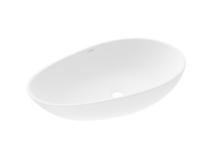Mexen Nora konglomerátové umývadlo na dosku 60 x 36 cm, biele - 23056001