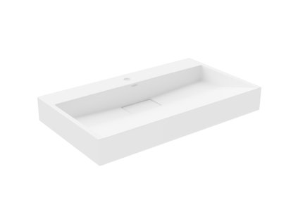Mexen Ava konglomerátové umývadlo na dosku 1/O 80 x 46 cm, biele - 23018001
