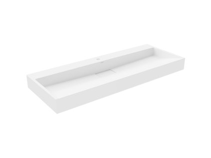 Mexen Ava konglomerátové umývadlo na dosku 1/O 120 x 46 cm, biele - 23011201