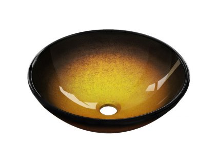 Mexen Mira sklenené umývadlo na dosku 42 x 42 cm, tmavozlatá farba - 24124251