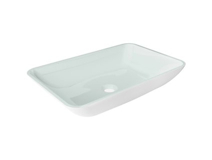 Mexen Megan sklenené umývadlo na dosku 56 x 36 cm, biele - 24135630