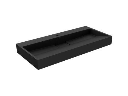 Mexen Ava konglomerátové umývadlo na dosku 1/O 100 x 46 cm, čierna - 23011071