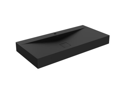 Mexen Poli konglomerátové umývadlo na dosku 1/O 100 x 48 cm, čierna - 23021071
