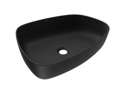 Mexen Ono konglomerátové umývadlo na dosku 51 x 39 cm, čierne - 23045171