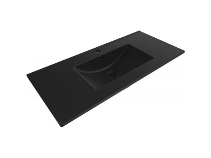 Mexen Atena vstavané umývadlo 101 x 46 cm, čierna matná - 25011070