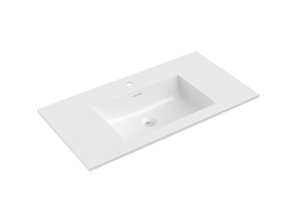 Mexen Otis vstavané umývadlo 91 x 46,5 cm, biely lesk - 25189000