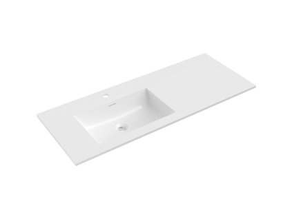 Mexen Otis umývadlo ľavé 121 x 46,5 cm, biely lesk - 25181200L