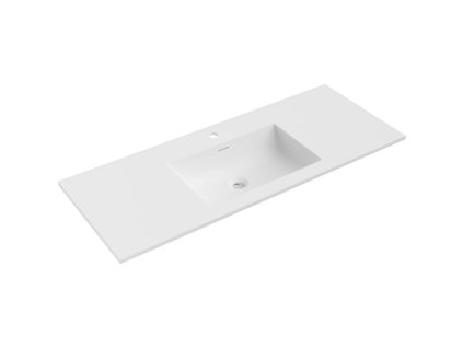 Mexen Otis umývadlo s vložkou 121 x 46,5 cm, biele matné - 25181201