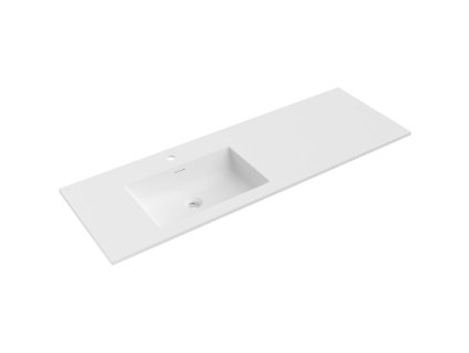 Mexen Otis vložené umývadlo ľavé 141 x 46,5 cm, biely mat - 25181401L